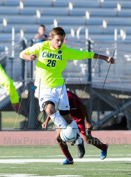Thumbnail 1 in Capital Christian vs. Encina Prep (CIF SJS D6 Final) photogallery.