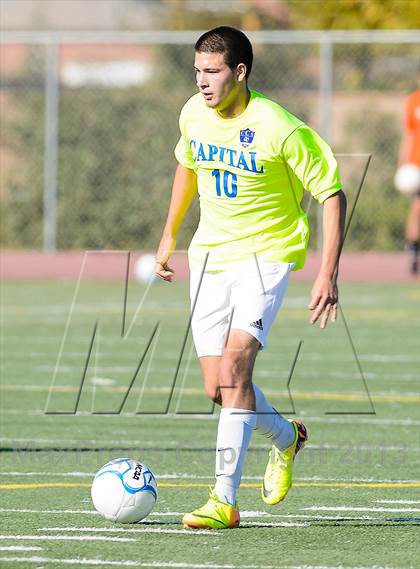 Thumbnail 2 in Capital Christian vs. Encina Prep (CIF SJS D6 Final) photogallery.