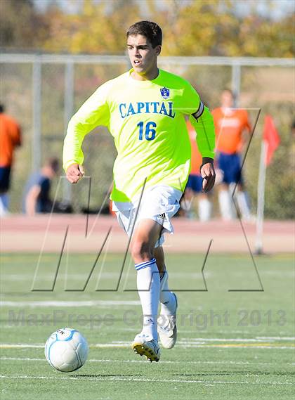 Thumbnail 3 in Capital Christian vs. Encina Prep (CIF SJS D6 Final) photogallery.