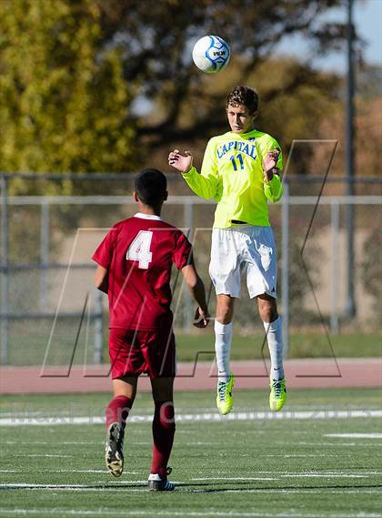 Thumbnail 1 in Capital Christian vs. Encina Prep (CIF SJS D6 Final) photogallery.