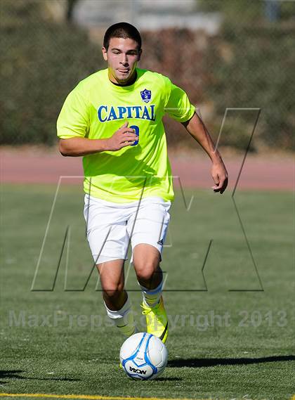 Thumbnail 2 in Capital Christian vs. Encina Prep (CIF SJS D6 Final) photogallery.