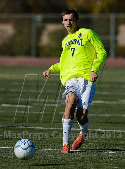 Thumbnail 3 in Capital Christian vs. Encina Prep (CIF SJS D6 Final) photogallery.