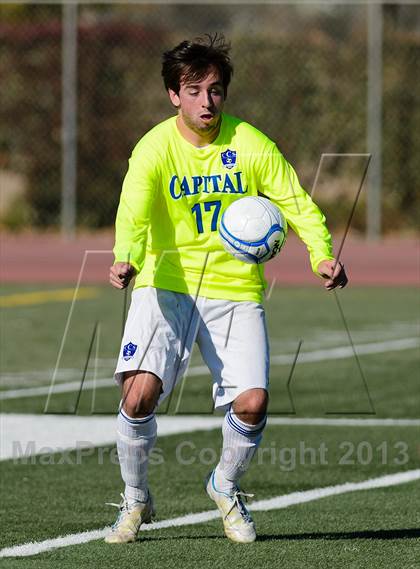 Thumbnail 3 in Capital Christian vs. Encina Prep (CIF SJS D6 Final) photogallery.