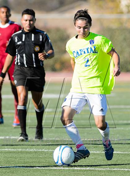 Thumbnail 2 in Capital Christian vs. Encina Prep (CIF SJS D6 Final) photogallery.