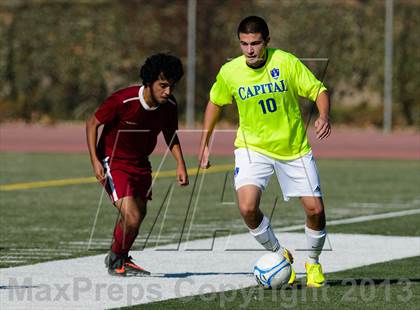Thumbnail 2 in Capital Christian vs. Encina Prep (CIF SJS D6 Final) photogallery.