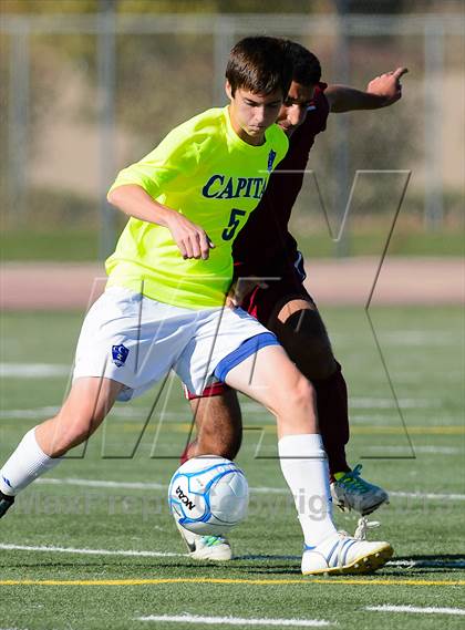 Thumbnail 3 in Capital Christian vs. Encina Prep (CIF SJS D6 Final) photogallery.
