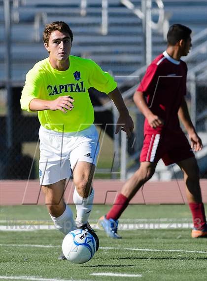 Thumbnail 2 in Capital Christian vs. Encina Prep (CIF SJS D6 Final) photogallery.