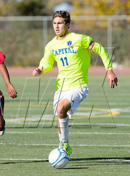 Thumbnail 3 in Capital Christian vs. Encina Prep (CIF SJS D6 Final) photogallery.