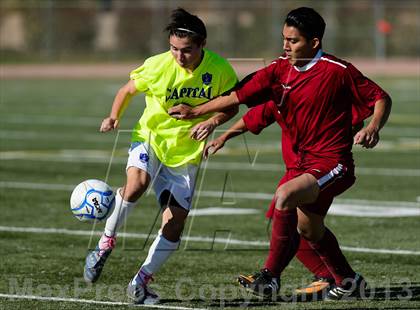Thumbnail 2 in Capital Christian vs. Encina Prep (CIF SJS D6 Final) photogallery.