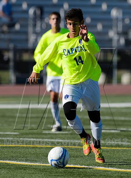Thumbnail 1 in Capital Christian vs. Encina Prep (CIF SJS D6 Final) photogallery.
