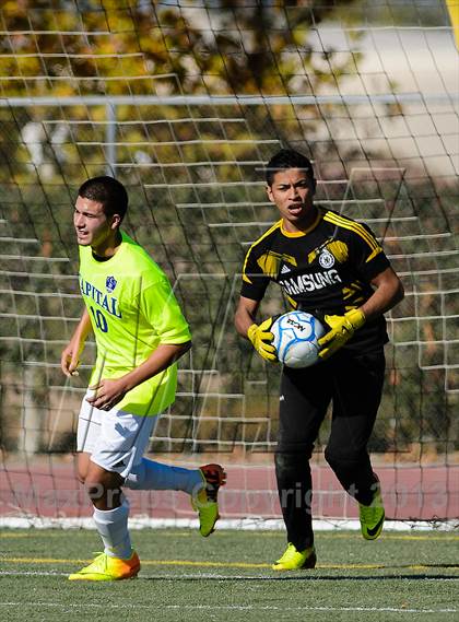 Thumbnail 3 in Capital Christian vs. Encina Prep (CIF SJS D6 Final) photogallery.