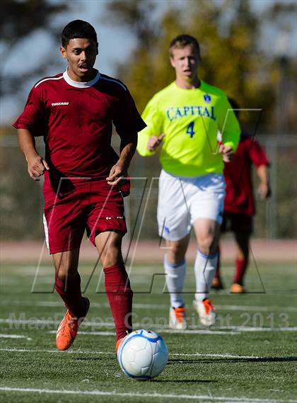 Thumbnail 1 in Capital Christian vs. Encina Prep (CIF SJS D6 Final) photogallery.