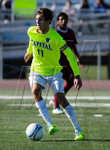 Thumbnail 1 in Capital Christian vs. Encina Prep (CIF SJS D6 Final) photogallery.