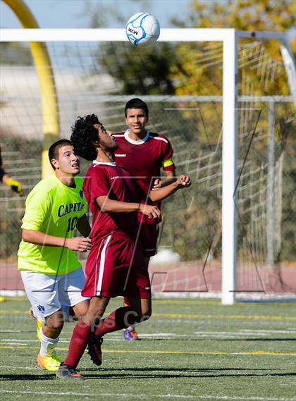 Thumbnail 3 in Capital Christian vs. Encina Prep (CIF SJS D6 Final) photogallery.