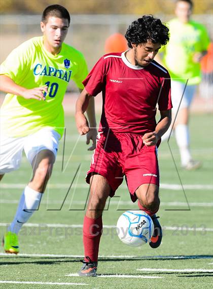 Thumbnail 1 in Capital Christian vs. Encina Prep (CIF SJS D6 Final) photogallery.