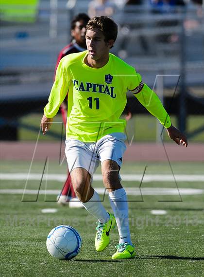 Thumbnail 3 in Capital Christian vs. Encina Prep (CIF SJS D6 Final) photogallery.