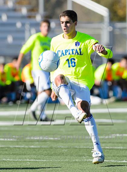 Thumbnail 1 in Capital Christian vs. Encina Prep (CIF SJS D6 Final) photogallery.