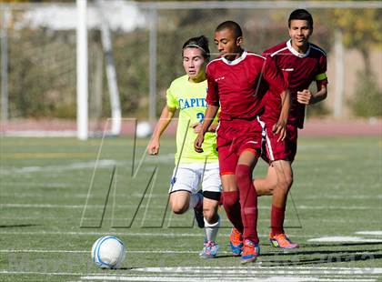 Thumbnail 1 in Capital Christian vs. Encina Prep (CIF SJS D6 Final) photogallery.