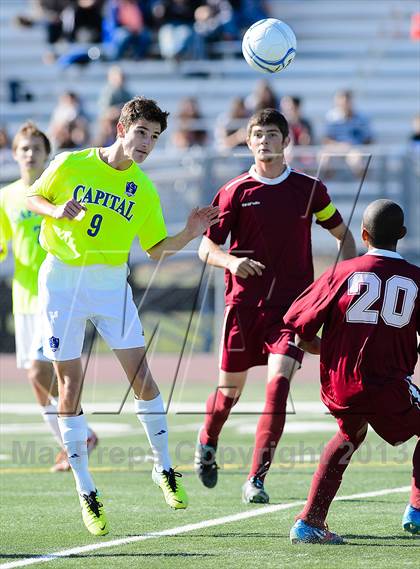 Thumbnail 2 in Capital Christian vs. Encina Prep (CIF SJS D6 Final) photogallery.