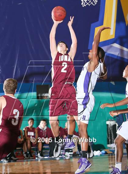 Thumbnail 1 in New Rochelle vs Iona Prep (Hoops for a Cure Showcase) photogallery.