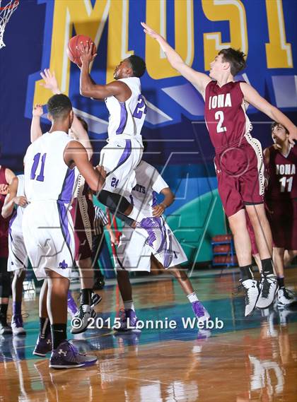 Thumbnail 1 in New Rochelle vs Iona Prep (Hoops for a Cure Showcase) photogallery.