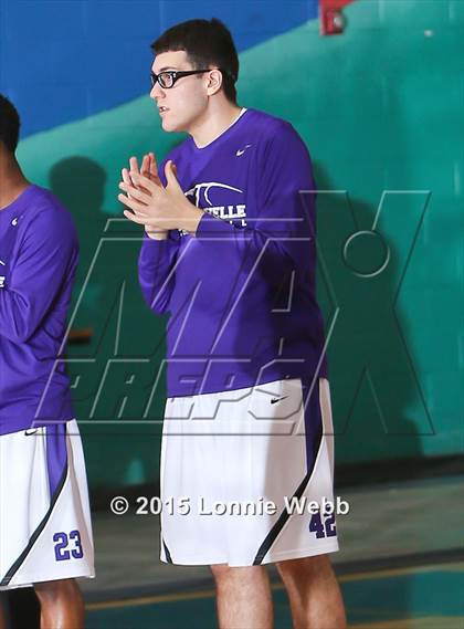 Thumbnail 2 in New Rochelle vs Iona Prep (Hoops for a Cure Showcase) photogallery.