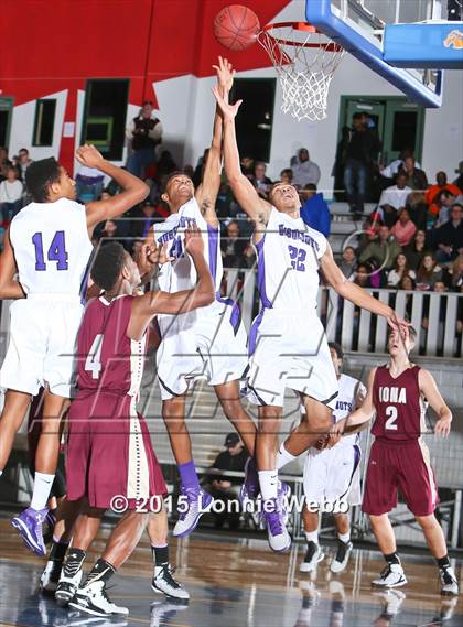 Thumbnail 3 in New Rochelle vs Iona Prep (Hoops for a Cure Showcase) photogallery.