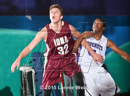 Thumbnail 2 in New Rochelle vs Iona Prep (Hoops for a Cure Showcase) photogallery.
