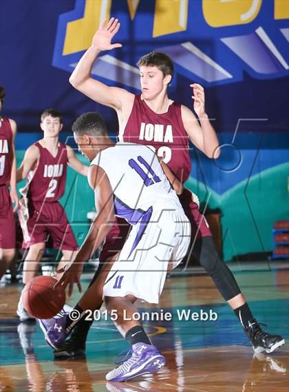 Thumbnail 3 in New Rochelle vs Iona Prep (Hoops for a Cure Showcase) photogallery.