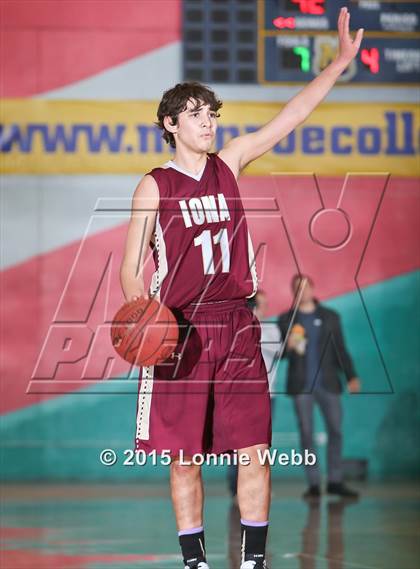 Thumbnail 3 in New Rochelle vs Iona Prep (Hoops for a Cure Showcase) photogallery.