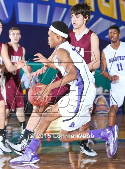 Thumbnail 1 in New Rochelle vs Iona Prep (Hoops for a Cure Showcase) photogallery.