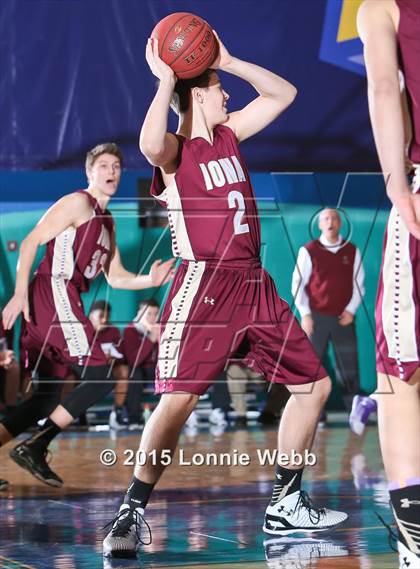 Thumbnail 2 in New Rochelle vs Iona Prep (Hoops for a Cure Showcase) photogallery.