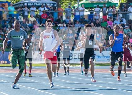 Thumbnail 1 in CIF State Track and Field Championships (Boys Track Events Prelims) photogallery.