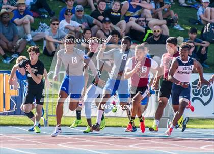 Thumbnail 1 in CIF State Track and Field Championships (Boys Track Events Prelims) photogallery.