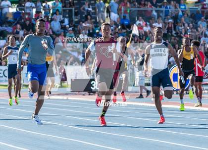 Thumbnail 1 in CIF State Track and Field Championships (Boys Track Events Prelims) photogallery.