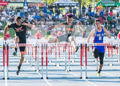 Thumbnail 1 in CIF State Track and Field Championships (Boys Track Events Prelims) photogallery.