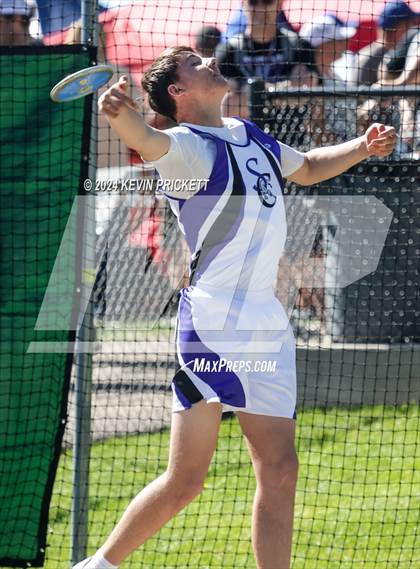 Thumbnail 2 in CHSAA Track and Field 2A Championships (Boys Discus) photogallery.
