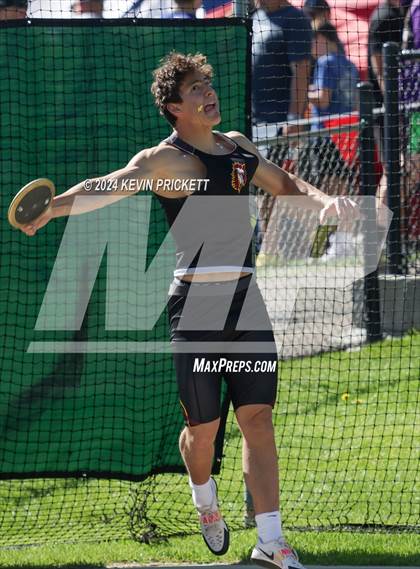 Thumbnail 1 in CHSAA Track and Field 2A Championships (Boys Discus) photogallery.