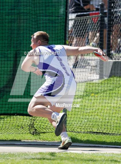 Thumbnail 2 in CHSAA Track and Field 2A Championships (Boys Discus) photogallery.