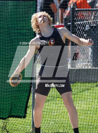 Thumbnail 1 in CHSAA Track and Field 2A Championships (Boys Discus) photogallery.