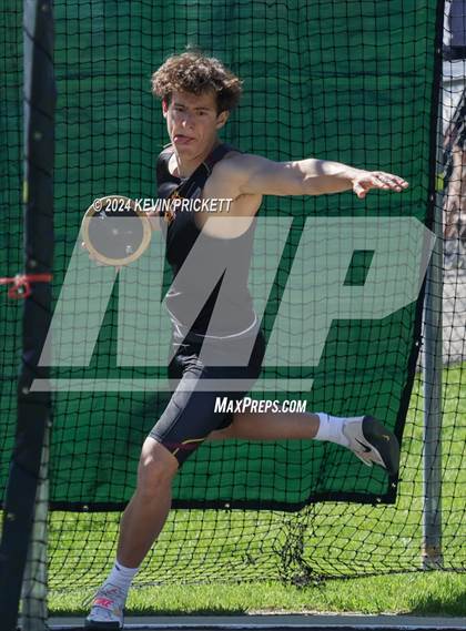 Thumbnail 2 in CHSAA Track and Field 2A Championships (Boys Discus) photogallery.