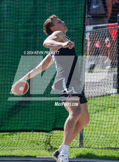 Thumbnail 2 in CHSAA Track and Field 2A Championships (Boys Discus) photogallery.