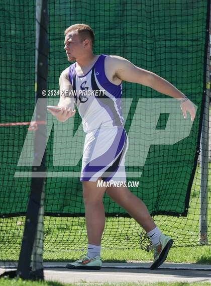 Thumbnail 3 in CHSAA Track and Field 2A Championships (Boys Discus) photogallery.