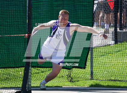 Thumbnail 2 in CHSAA Track and Field 2A Championships (Boys Discus) photogallery.