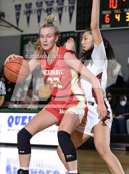 Thumbnail 2 in Incarnate Word Academy vs. Mission Hills (St. Mary's Stockton MLK Showcase) photogallery.