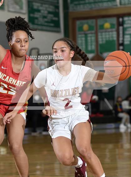 Thumbnail 1 in Incarnate Word Academy vs. Mission Hills (St. Mary's Stockton MLK Showcase) photogallery.