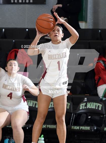 Thumbnail 2 in Incarnate Word Academy vs. Mission Hills (St. Mary's Stockton MLK Showcase) photogallery.