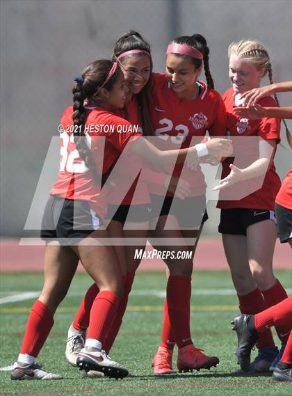 Thumbnail 2 in Huntington Beach @ Mater Dei (CIF-SS D1 Playoffs) photogallery.