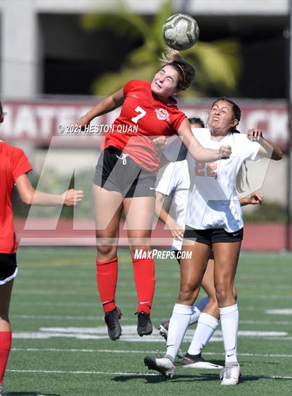 Thumbnail 2 in Huntington Beach @ Mater Dei (CIF-SS D1 Playoffs) photogallery.