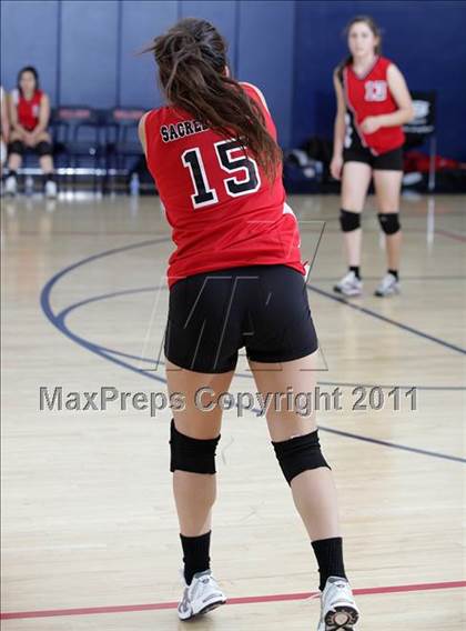Thumbnail 1 in Sacred Heart of Jesus @ Bellarmine-Jefferson (CIF SS Playoffs) photogallery.
